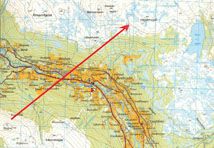 Map of the observation 6 april 2011