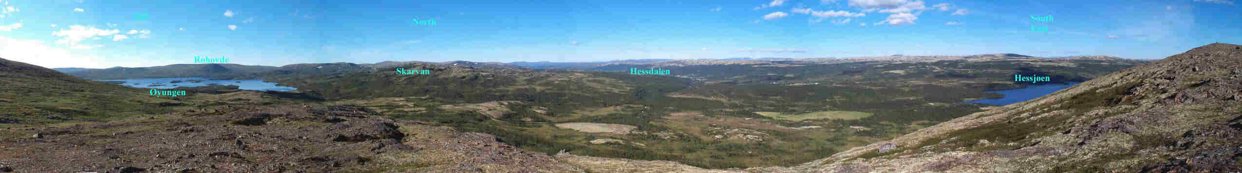 Hessdalen syd, utsikt mot nord