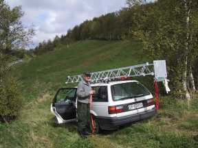 The mast hast arrived Hessdalen