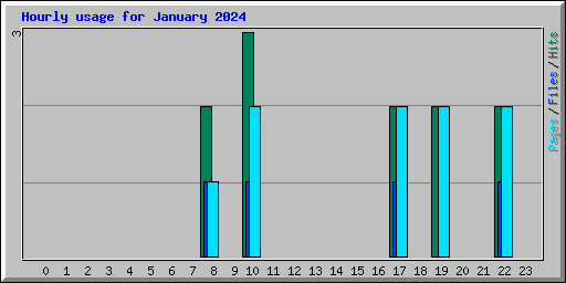 Hourly usage for January 2024