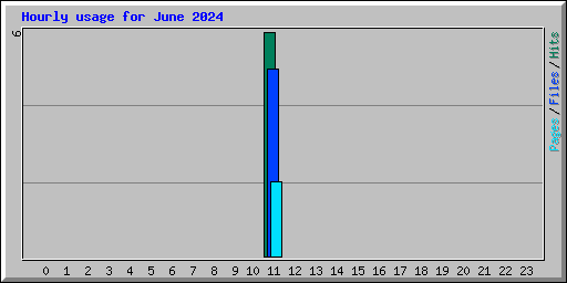 Hourly usage for June 2024