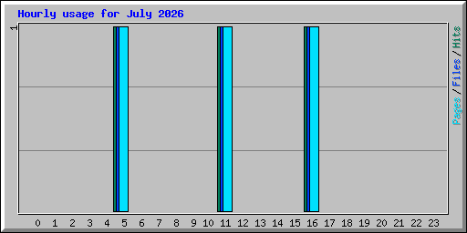 Hourly usage for July 2026